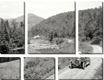 Модульная картина Дорога за городом (The road out of town)