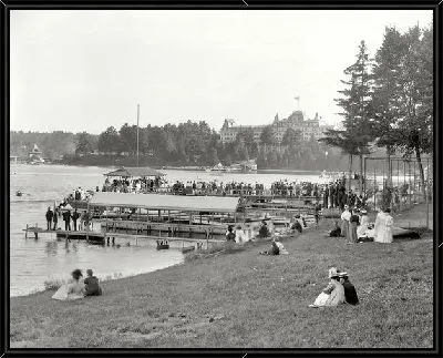 Картина Отдых на берегу реки (On river banks)