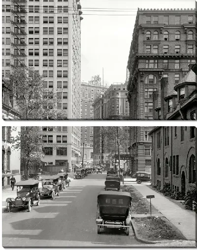 Модульная картина Детройт (Detroit) №3