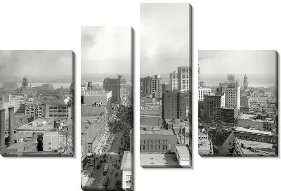 Модульная картина Панорама Детройта (Panorama Detroit)