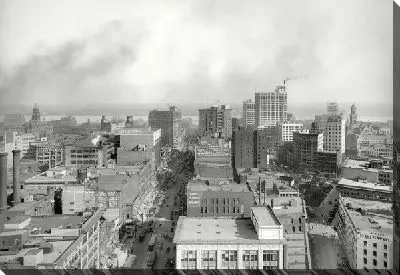 Постер Панорама Детройта (Panorama Detroit)