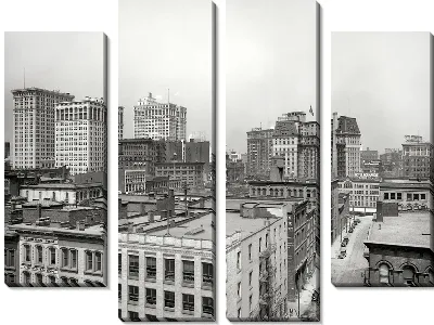 Модульная картина Панорама города (Panorama of the city) №8