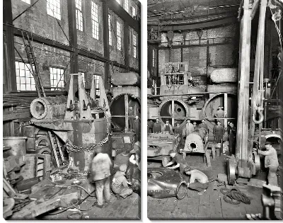 Модульная картина На заводе (The plant)