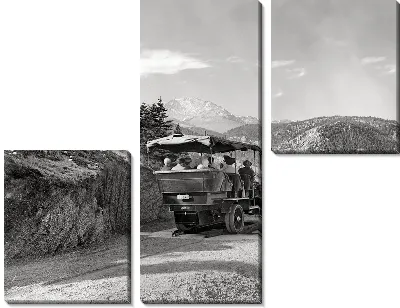 Модульная картина Автомобиль в парке Колорадо (The car park in Colorado)