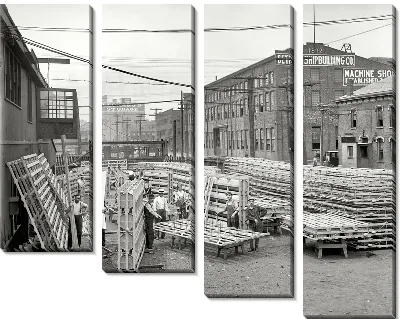 Модульная картина У завода (The plant)