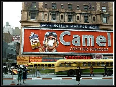 Картина Реклама на здании в Нью-Йорке (Advertisement on a building in New York)