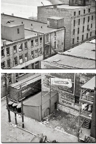 Модульная картина Вид на город сверху (View overlooking the town)