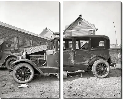 Модульная картина Ретро автомобиль (Retro car) №14