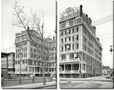Модульная картина Жилые дома (Residential buildings)
