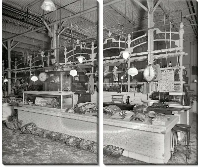 Модульная картина Мясной магазин (Butcher shop) №2