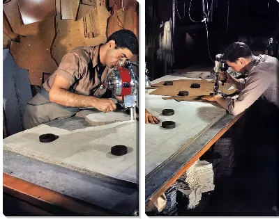 Модульная картина На заводе (The plant) №2