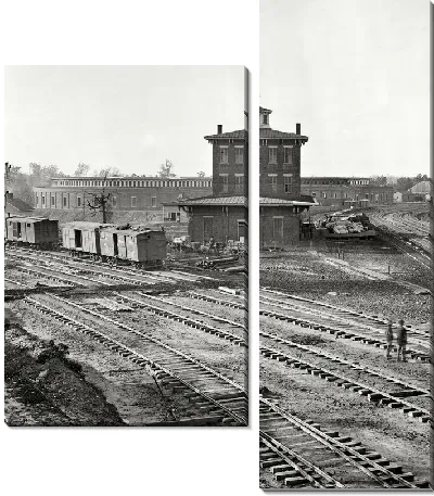 Модульная картина Железная дорога (Railroad) №4