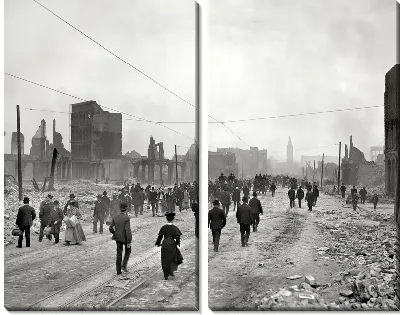 Модульная картина После пожара (after the fire)