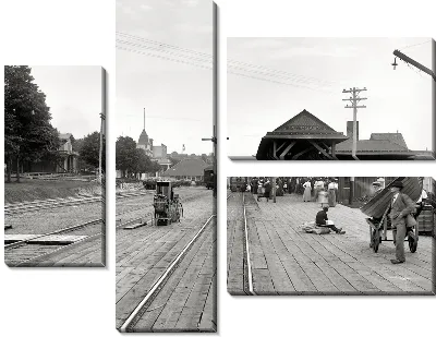 Модульная картина Железная дорога (Railroad) №5