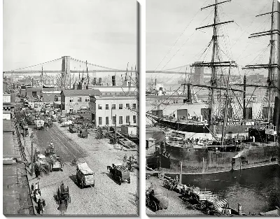 Модульная картина Порт в Нью-Йорке (Port of New York) №2