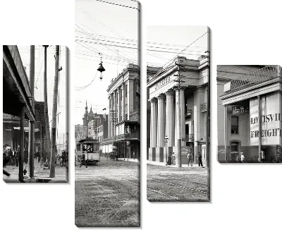 Модульная картина Город в США (City in the U.S.)