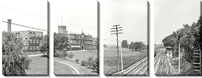 Модульная картина Дорога возле города (The road near the town of)