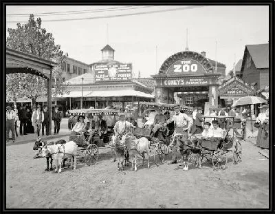 Картина Дети в повозках (Children in vehicles)