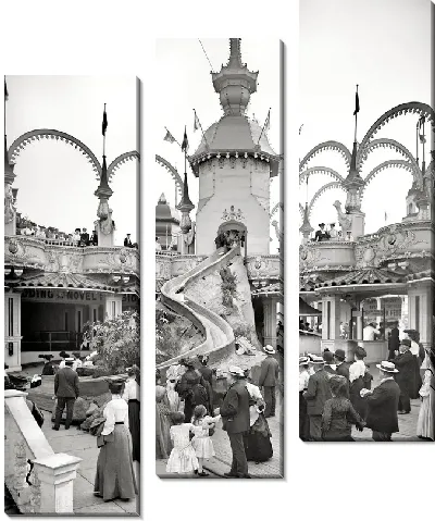 Модульная картина Парк аттракционов (Amusement Park) №2