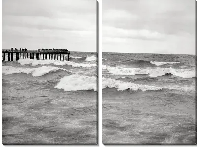 Модульная картина Волны на море (The waves of the sea)