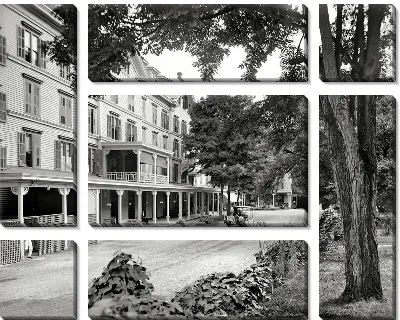 Модульная картина Тенистая улица (Shady street)