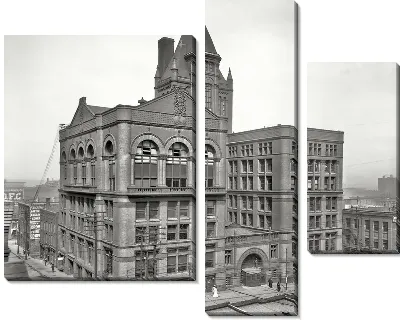 Модульная картина Торговый центр в Канзасе (Shopping Center in Kansas City)