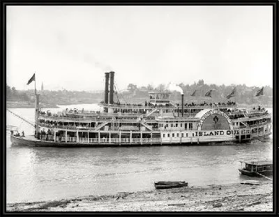 Картина Пароход в Огайо (Steamboat in Ohio)