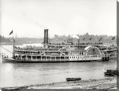 Постер Пароход в Огайо (Steamboat in Ohio)