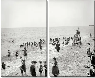 Модульная картина Дети на пляже (Children on the beach)