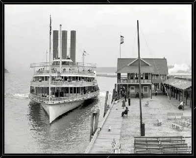 Картина Пароход у причала (Steamer moored)