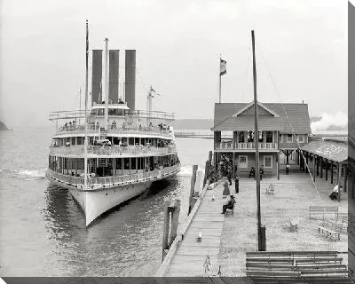 Постер Пароход у причала (Steamer moored)