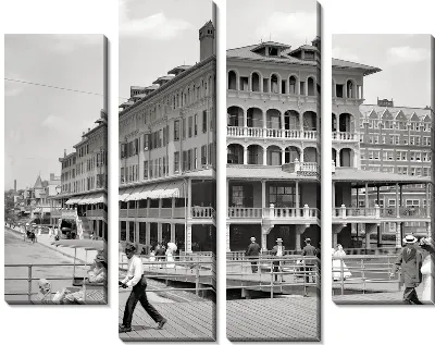 Модульная картина Здание возле причала (Building berth)