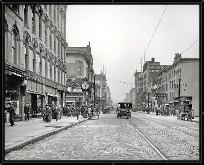 Картина Улица с трамвайными путями (Street with tramway) №2