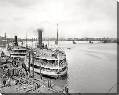 Пароходы у пристани (Ships at berth)