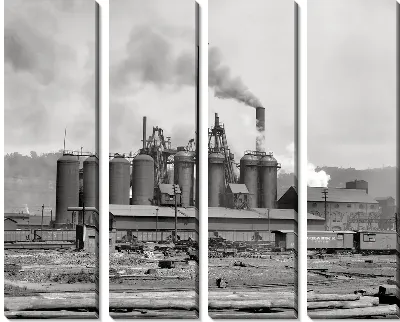 Модульная картина Металлургический завод (Metallurgical Plant)