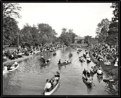 Картина Лодки в парке (Boats in the Park)