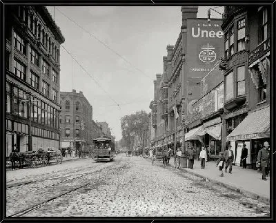 Картина Улица с трамвайными путями (Street with tramway) №3