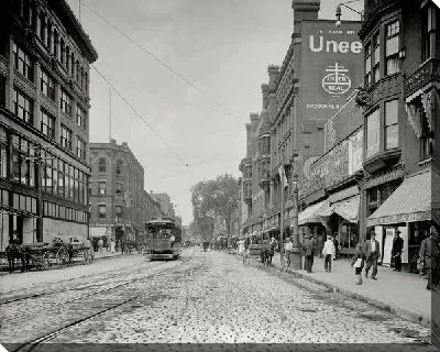 Постер Улица с трамвайными путями (Street with tramway) №3