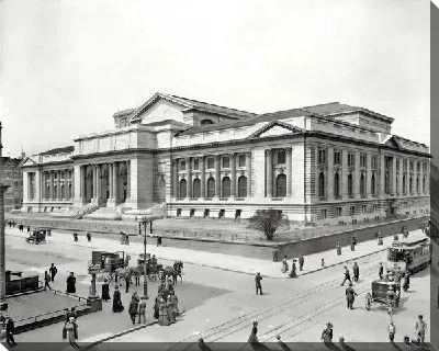 Постер Публичная библиотека в Нью-Йорке (The public library in New York City)