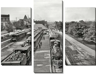 Модульная картина Железная дорога (Railroad) №6