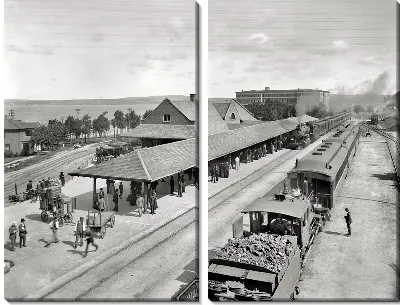 Модульная картина Железная дорога (Railroad) №7