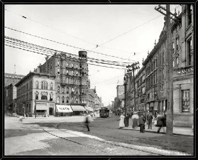 Картина Улица с трамвайными путями (Street with tramway) №6