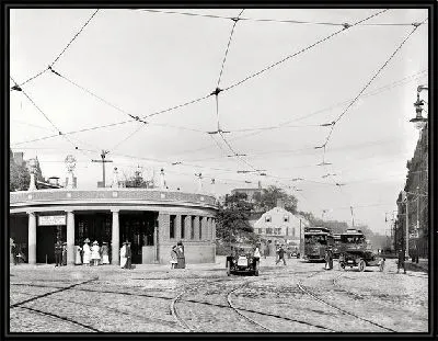 Картина Улица с трамвайными путями (Street with tramway) №7