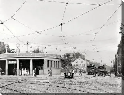 Постер Улица с трамвайными путями (Street with tramway) №7