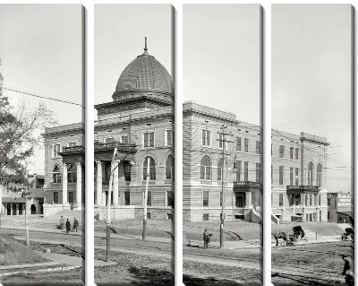 Модульная картина Здание с колоннами (Building with columns)