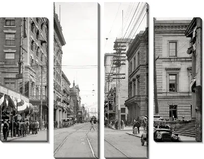 Модульная картина Улица в одном из городов США (Street) №3