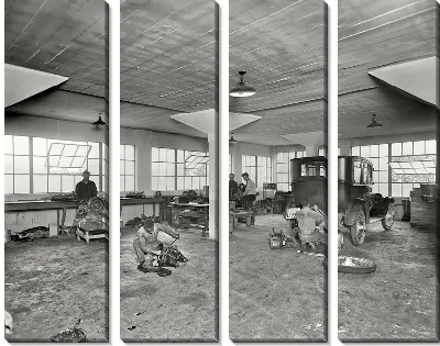 Модульная картина Ремонтная мастерская (Repair shop)