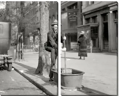 Модульная картина Рабочий (Working) №2