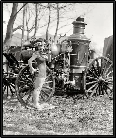 Картина Девушка возле машины (Girl near the car)