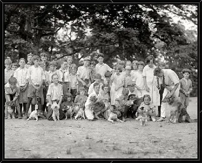 Картина Люди с собаками (People with dogs)
